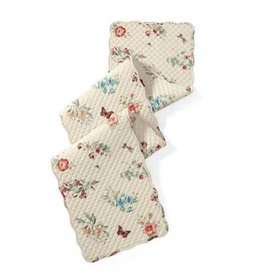 Lenox Butterfly Meadow Fall Quilted Table Runner, Multicolor - 14"w X 72"l In Neutral
