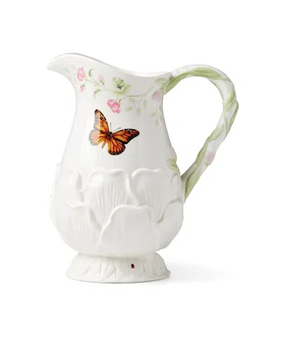 Lenox Butterfly Meadow Floral Pitcher In Multi And White