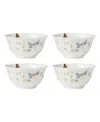 Lenox Butterfly Meadow Floral Rice Bowls, Set Of 4