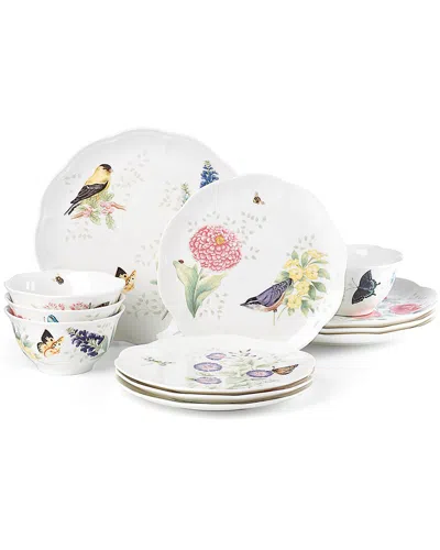 Lenox Butterfly Meadow Flutter 12pc Dinnerware Set In Multi