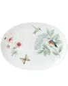 Lenox Butterfly Meadow Flutter Eastern Bluebird Oval Serving Platter In Multi