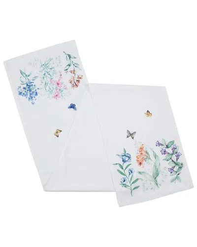Lenox Butterfly Meadow Garden Runner In White