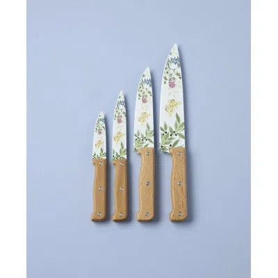 Lenox Butterfly Meadow Herbs 4-piece Cutlery Set In Brown