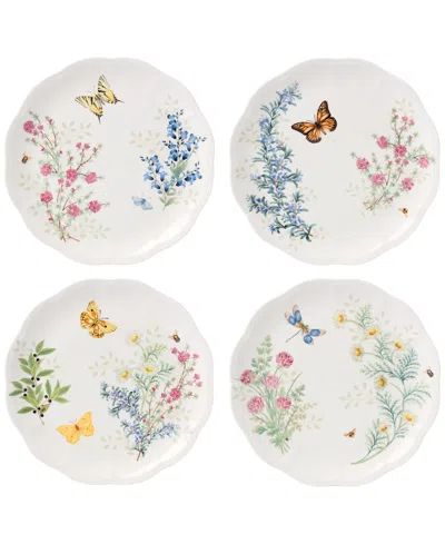 Lenox Butterfly Meadow Herbs Dinner Plates, Set Of 4 In Multi