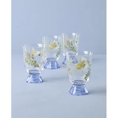 Lenox Butterfly Meadow Herbs Short Tumblers, Set Of 4 In Clear