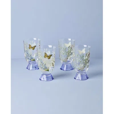 Lenox Butterfly Meadow Herbs Tall Tumblers, Set Of 4 In Multi