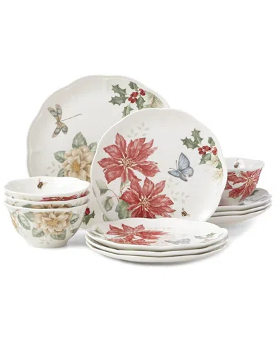 LENOX LENOX BUTTERFLY MEADOW HOLIDAY 12PC DINNERWARE SET