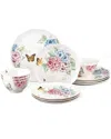 Lenox Butterfly Meadow Hydrangea 12pc Dinnerware Set In Multi