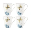 Lenox Butterfly Meadow Hydrangea 4 Piece Mug Set In Blue