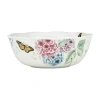 Lenox Butterfly Meadow Hydrangea Collection Serving Bowl In White
