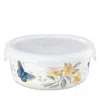 Lenox Butterfly Meadow Large Round Food Storage Container In White