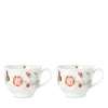 Lenox Butterfly Meadow Latte Mug Set, Set Of 2 In White