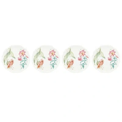 Lenox Butterfly Meadow Melamine 9" Melamine Accent Plate In Green;pink;orange