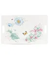 Lenox Butterfly Meadow Melamine Large Rectangular Serving Tray In White