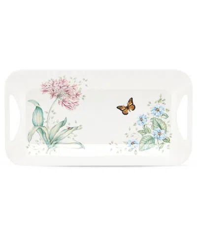 Lenox Butterfly Meadow Melamine Hors D'oeuvres Tray In White