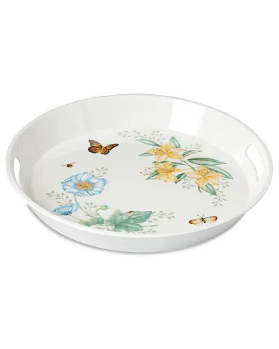 Lenox Butterfly Meadow Melamine Round Tray In White