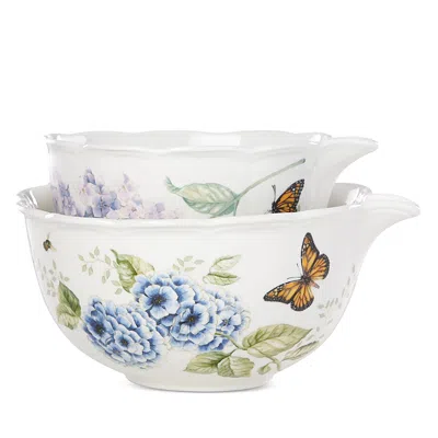 Lenox Butterfly Meadow Nesting Bowls, Set Of 2 In White