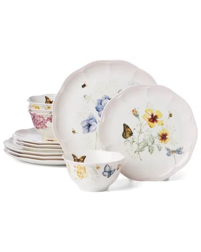 Lenox Butterfly Meadow Ombre 12pc Dinnerware Set In Multi