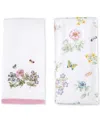 Lenox Butterfly Meadow Printed Kitchen Towel, Set Of 2 In White