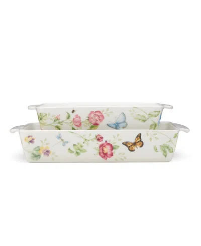 LENOX BUTTERFLY MEADOW RECTANGULAR BAKER 2-PIECE SET