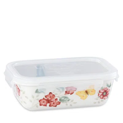 Lenox Butterfly Meadow Rectangular Serve & Store Container In White