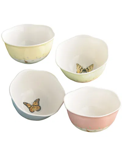 Lenox Butterfly Meadow Set Of 4 Dessert Bowls In Multi