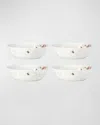 Lenox Butterfly Meadow Soup Bowls, Set Of 4 In White