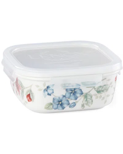 Lenox Butterfly Meadow Square Food Storage Container In White