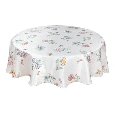Lenox Butterfly Meadow Tablecloth In White,green