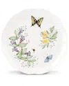 Lenox Butterfly Meadow Tiger Swallowtail Dinner Plate In White