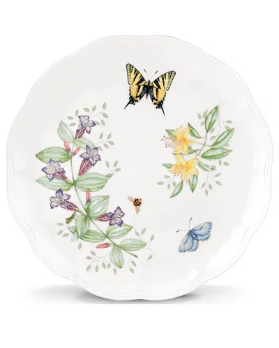 Lenox Butterfly Meadow Tiger Swallowtail Dinner Plate In White