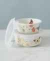 Lenox Butterfly Meadow To Go Collection In White Body W,pastel Floral And Botanical