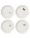Lenox Butterfly Meadow Vines 4pc Dinner Plate Set