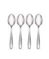 Lenox Set Of 4 Cantera Teaspoons In Metallic And Stainless