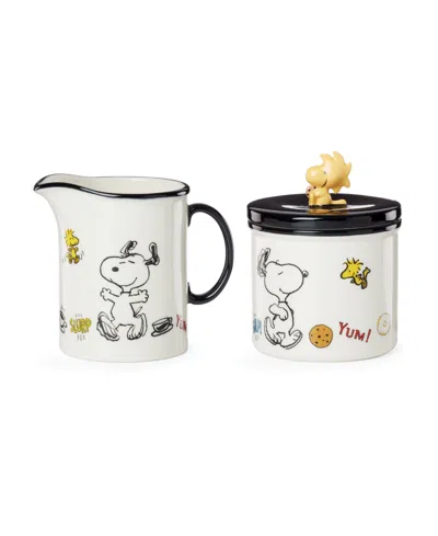 Lenox Chef Snoopy 2-pc. Sugar & Creamer Set In White