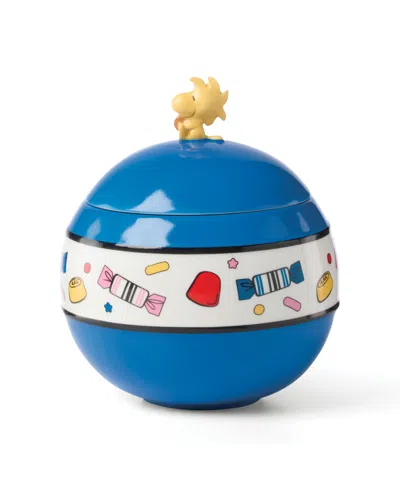 Lenox Chef Snoopy 6.6" Covered Candy Dish In Blue
