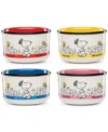 Lenox Chef Snoopy Snack Bowls, Set Of 4 In Multi