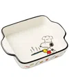 Lenox Chef Snoopy Rectangular Porcelain Baker In Multi