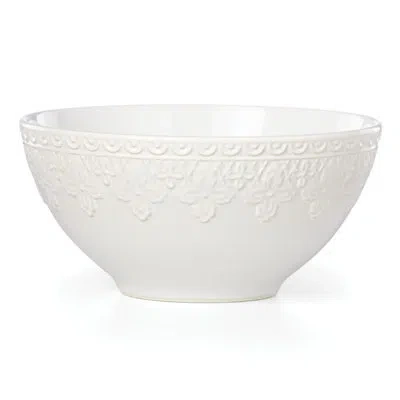Lenox Chelse Muse 16 Oz. Fleur Salad Bowl In White