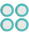 Lenox Chirp Dinner Plates, Set Of 4 In White