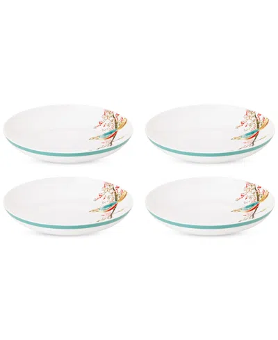 Lenox Chirp Pasta Bowls, Set Of 4 In White