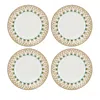 Lenox Colonial Bamboo Accent Plates, Set Of 4 In White
