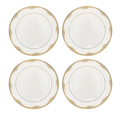LENOX COLONIAL BAMBOO DINNER PLATES, SET OF 4