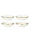 Lenox British Colonial Bamboo Fruit Bowls, Set Of 4 In White