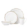 Lenox Contempo Luxe 4 Piece Dinnerware Set In White