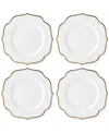 Lenox Set Of 4 Contempo Luxe Accent Plates In White