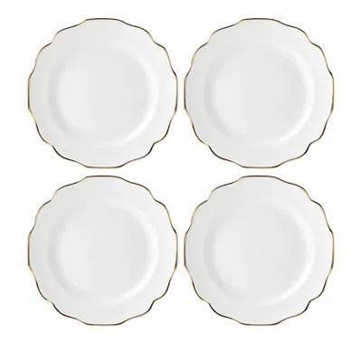 Lenox Contempo Luxe Dinner Plates, Set Of 4 In White