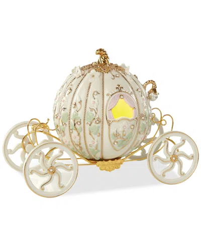 Lenox Disney Cinderella Led Enchanted Coach Figurine In Ivory