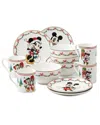 Lenox Disney Holiday 12pc Dessert Set In Multi