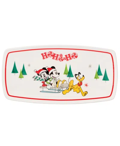 Lenox Disney Holiday Porcelain Hors D'oeuvre Tray In Multi